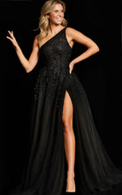 Jovani 25913 - One Shoulder Tulle Prom Dress - designer prom dress at Silhouette Dresses