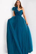 Jovani 25919 - One Shoulder Tulle Prom Dress - view 5
