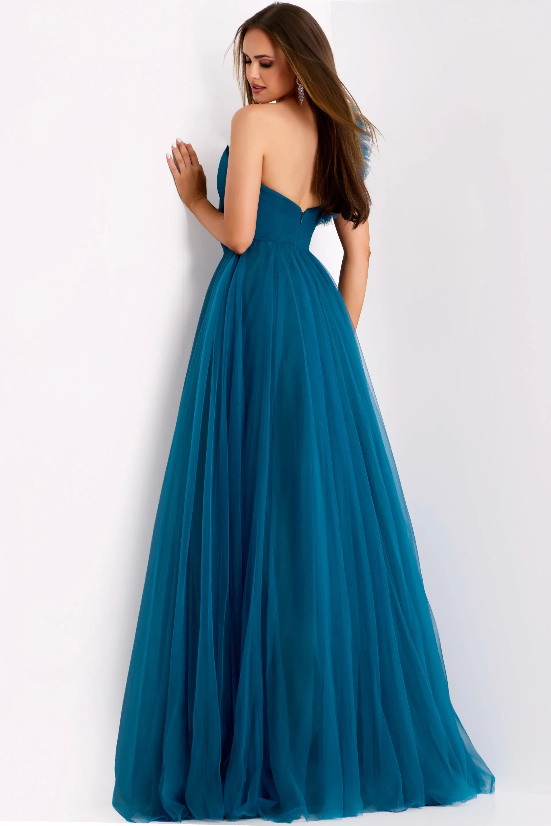 Jovani 25919 - One Shoulder Tulle Prom Dress - view 6