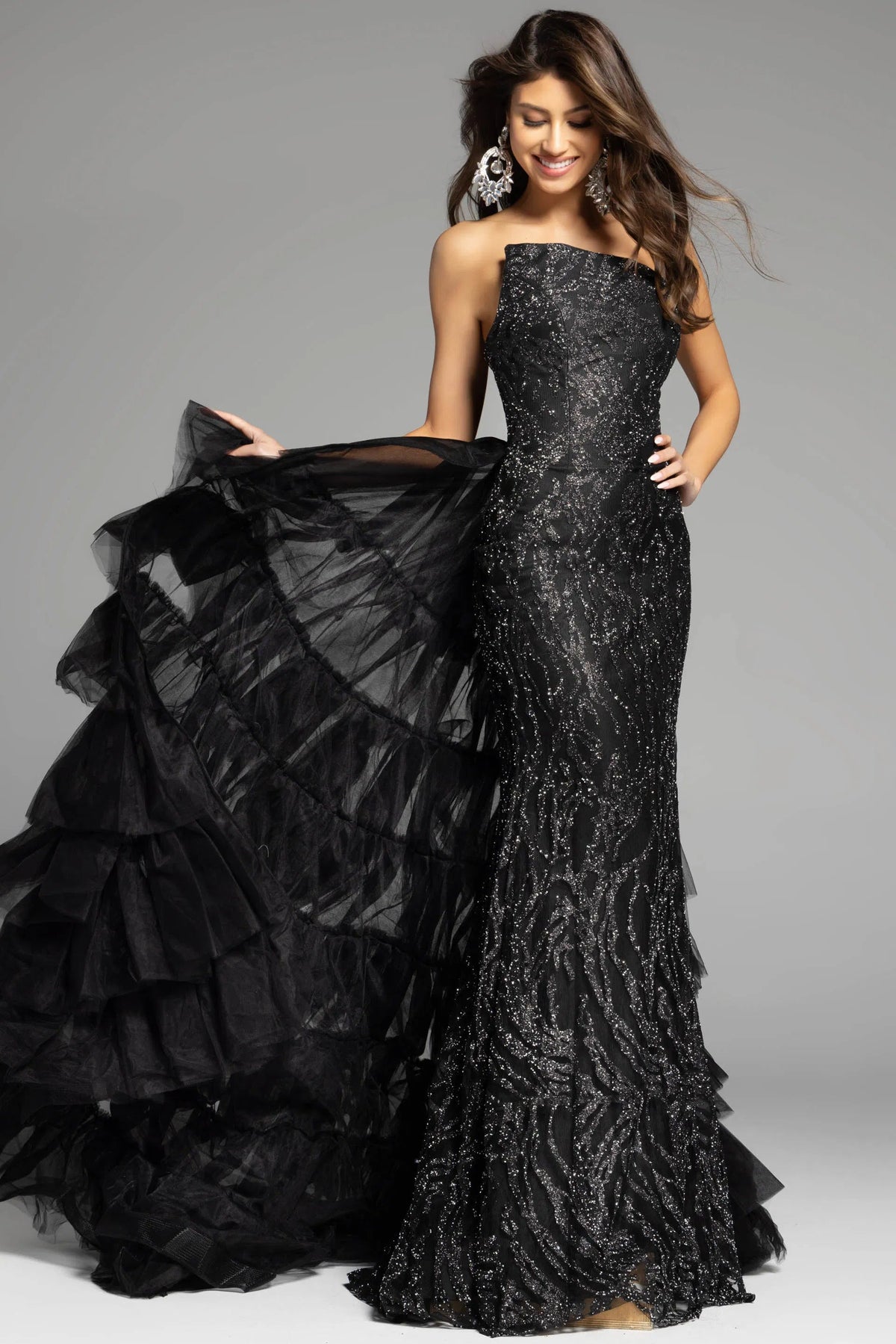 Jovani 26119 - Glitter Fitted Prom Dress - view 7