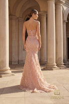 Terani Couture 261GL6001 - Beaded Ornate Mermaid Evening Gown - view 4