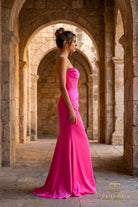 Terani Couture 261P6217 - Satin Beaded Strapless Evening Gown - view 6