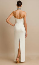 Terani Couture 261E6119 - Crystal Embellished High Neck Evening Gown - view 4