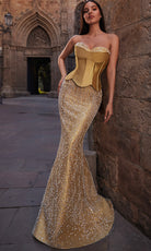 Terani Couture 261E6238 - Beaded Sweetheart Corset Mermaid Gown - view 7