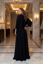 Terani Couture 261M6716 - Batwing Sleeve Georgette Flowy Gown - view 6
