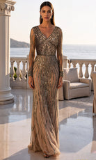 Terani Couture 261M6727 - Beaded Tulle Gown - designer mother of the bride dress at Silhouette Dresses