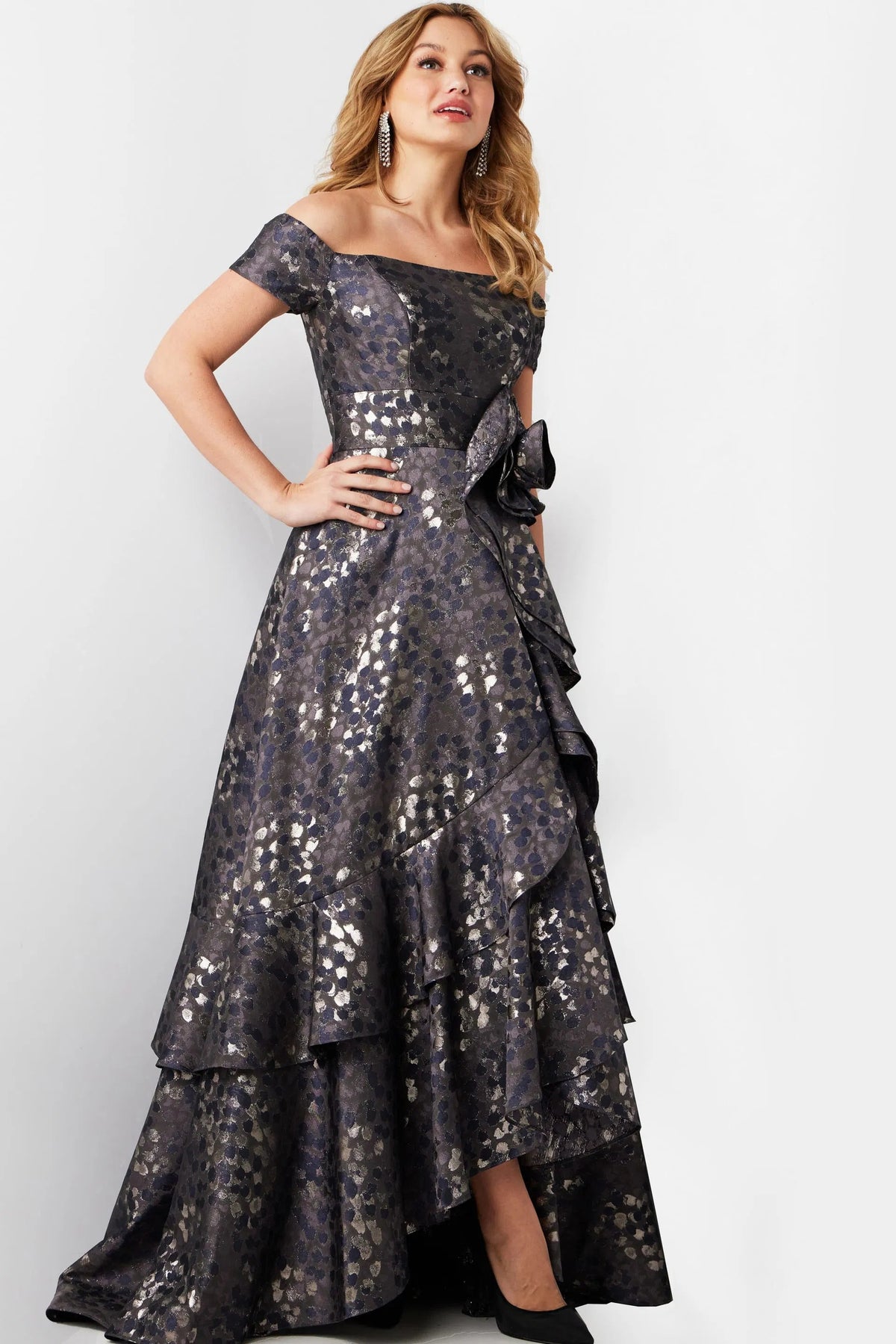 Jovani 26256 - High Low A-Line Evening Gown - designer formal gown at Silhouette Dresses