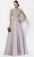 Alyce Paris 27099 - Embellished Lace Sleeve Formal Dress - back view