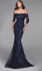 Alyce Paris 27495 - Lace Embroidered Mermaid Formal Gown - designer prom dress at Silhouette Dresses