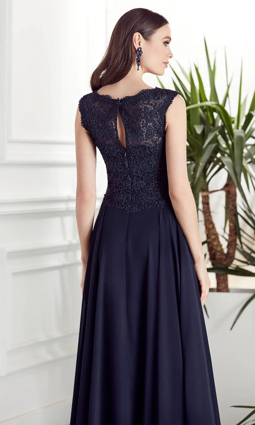 Alyce Paris 27504 - Lace Bodice Bateau Neckline Gown - view 4