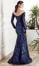 Alyce Paris 27544 - Sequin Off Shoulder Sheath Gown - view 6