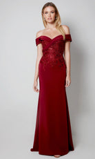 Alyce Paris 27571 - Off Shoulder Beaded Lace Gown - designer formal gown at Silhouette Dresses