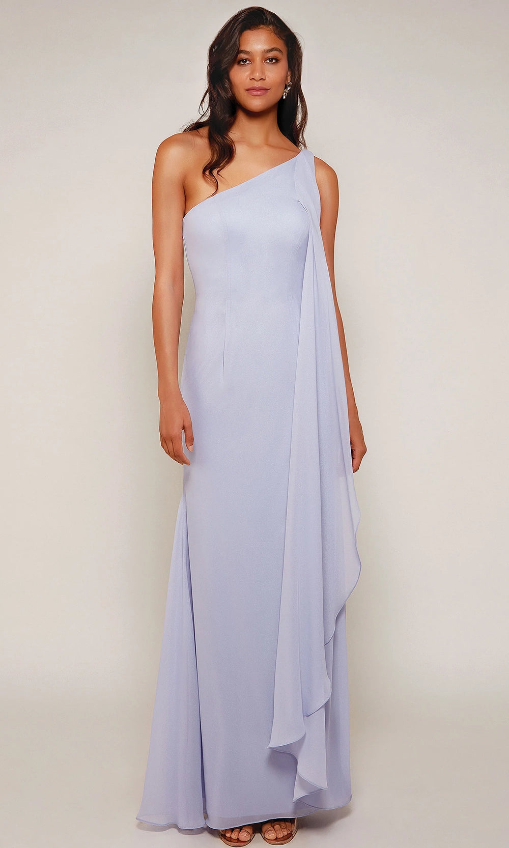 Alyce Paris 27603 - One Shoulder Chiffon Sheath Gown - designer prom dress at Silhouette Dresses