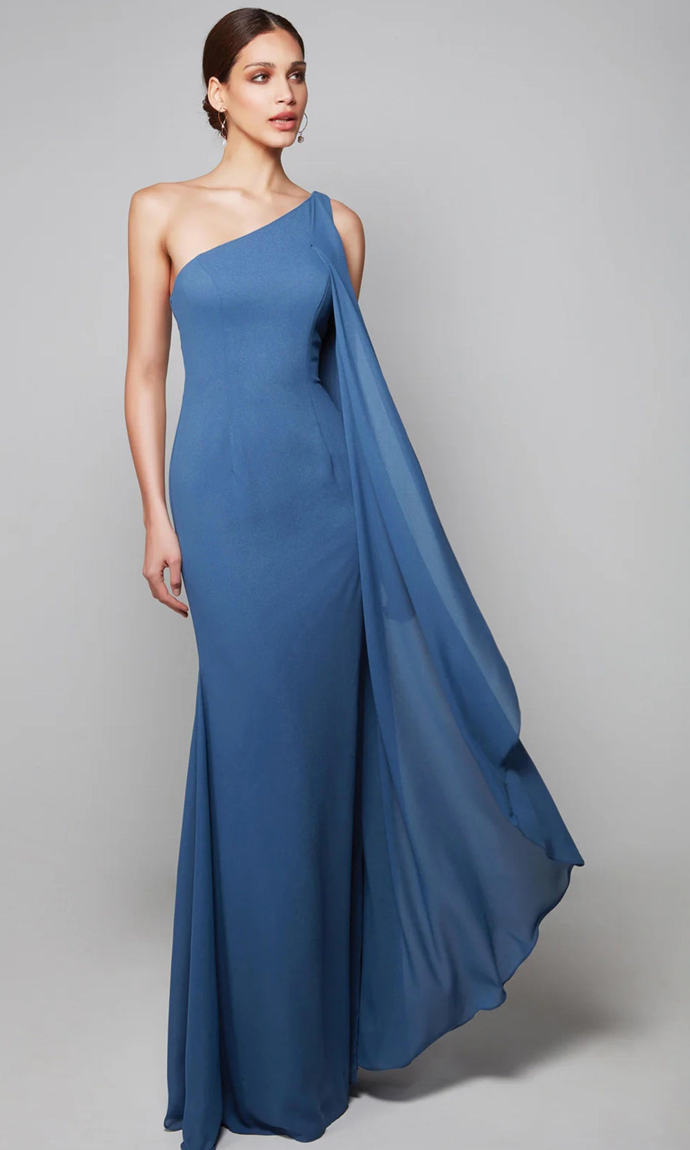 Alyce Paris 27603 - One Shoulder Chiffon Sheath Gown - view 4