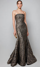 Alyce Paris 27621 - Strapless Jacquard Mermaid Dress - designer formal gown at Silhouette Dresses
