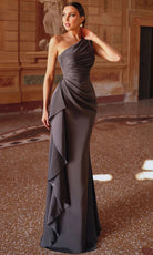 Alyce Paris 27624 - One Shoulder Draped Evening Gown - back view