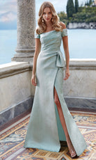 Alyce Paris 27639 - Jacquard Off Shoulder Sheath Gown - view 5