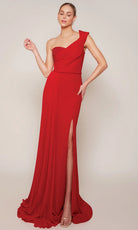 Alyce Paris 27650 - Draped One Shoulder Georgette Gown - designer prom dress at Silhouette Dresses