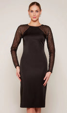 Alyce Paris 27669 - Sequin Ornate Illusion Long Sleeve Dress - designer formal gown at Silhouette Dresses