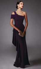 Alyce Paris 27705 - Cold Shoulder Side Draped Gown - designer prom dress at Silhouette Dresses