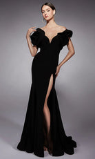 Alyce Paris 27714 - Sweetheart Slit Evening Gown with Ruffles - designer pageant gown at Silhouette Dresses