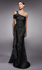 Alyce Paris 27734 - Cold Shoulder Jacquard Sheath Gown - designer prom dress at Silhouette Dresses