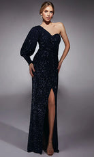 Alyce Paris 27742 - Blouson Sleeve Sequin Mesh Dress - designer formal gown at Silhouette Dresses