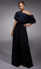 Alyce Paris 27743 - One Shoulder Wide-Leg Jumpsuit - back view