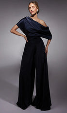 Alyce Paris 27743 - One Shoulder Wide-Leg Jumpsuit - designer formal jumpsuit at Silhouette Dresses