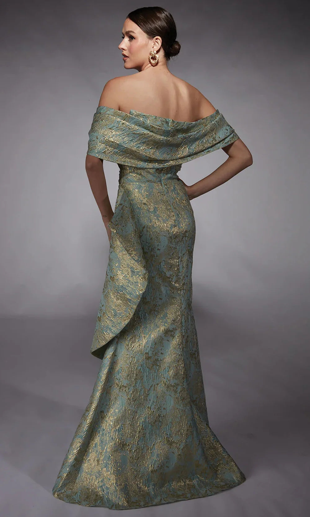 Alyce Paris 27750 - Mermaid Dress with Detachable Sleeves - back view