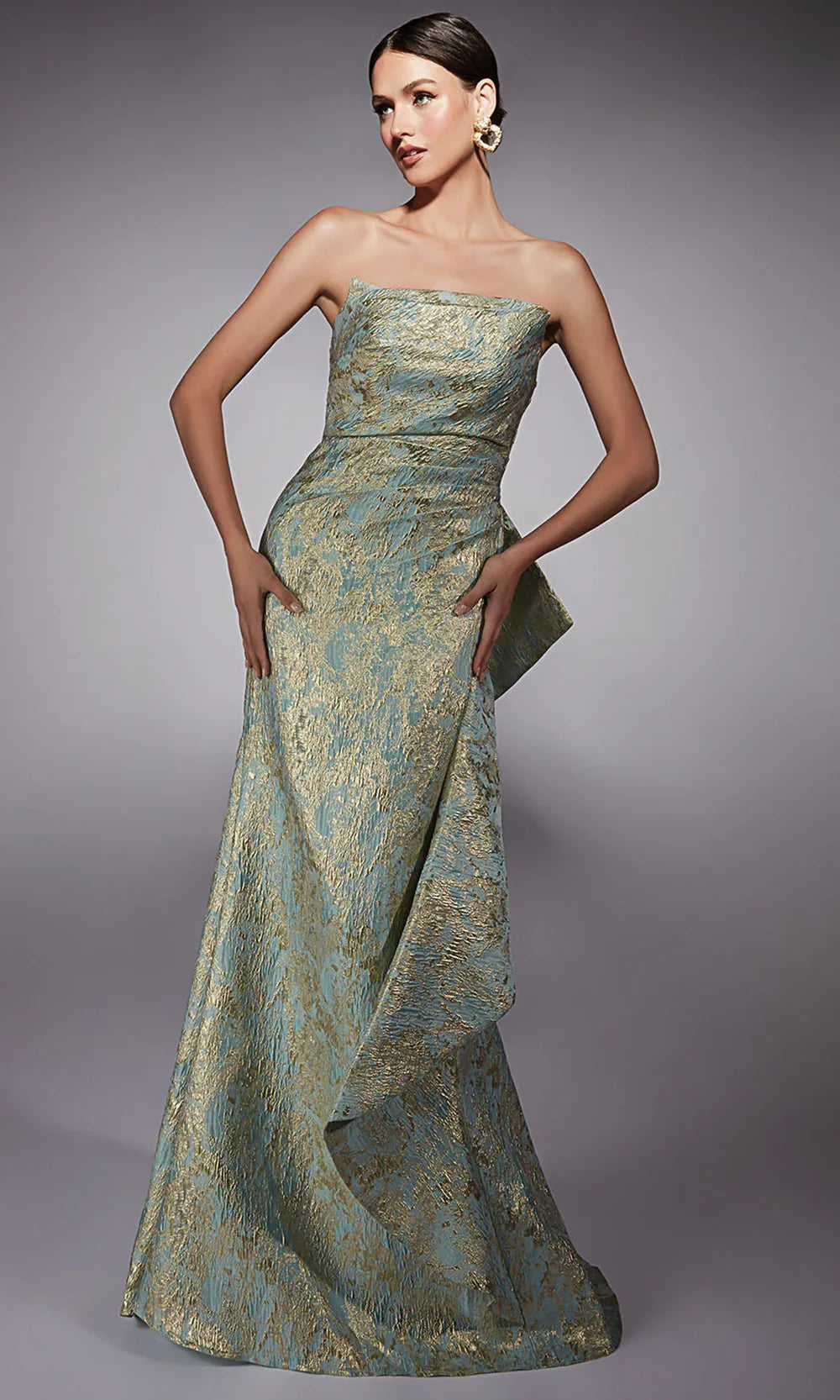 Alyce Paris 27750 - Mermaid Dress with Detachable Sleeves - detail view