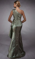 Alyce Paris 27751 - One Shoulder Shimmering Jacquard Dress - back view