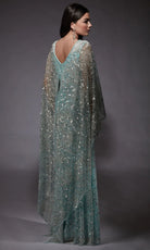Alyce Paris 27752 - Beaded Illusion V-Neck Evening Gown - detail view
