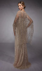 Alyce Paris 27754 - Sheer Cape Sleeves Sequined Gown