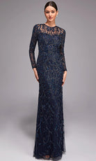 Alyce Paris 27778 - Beaded Illusion Sleeve Formal Gown - designer mother of the bride dress at Silhouette Dresses