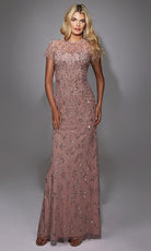 Alyce Paris 27789 - Illusion Neckline Beaded Evening Gown - back view