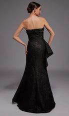 Alyce Paris 27818 - Strapless Jacquard Gown with Peplum Detail