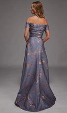 Alyce Paris 27828 - Off-Shoulder Jacquard A-Line - back view