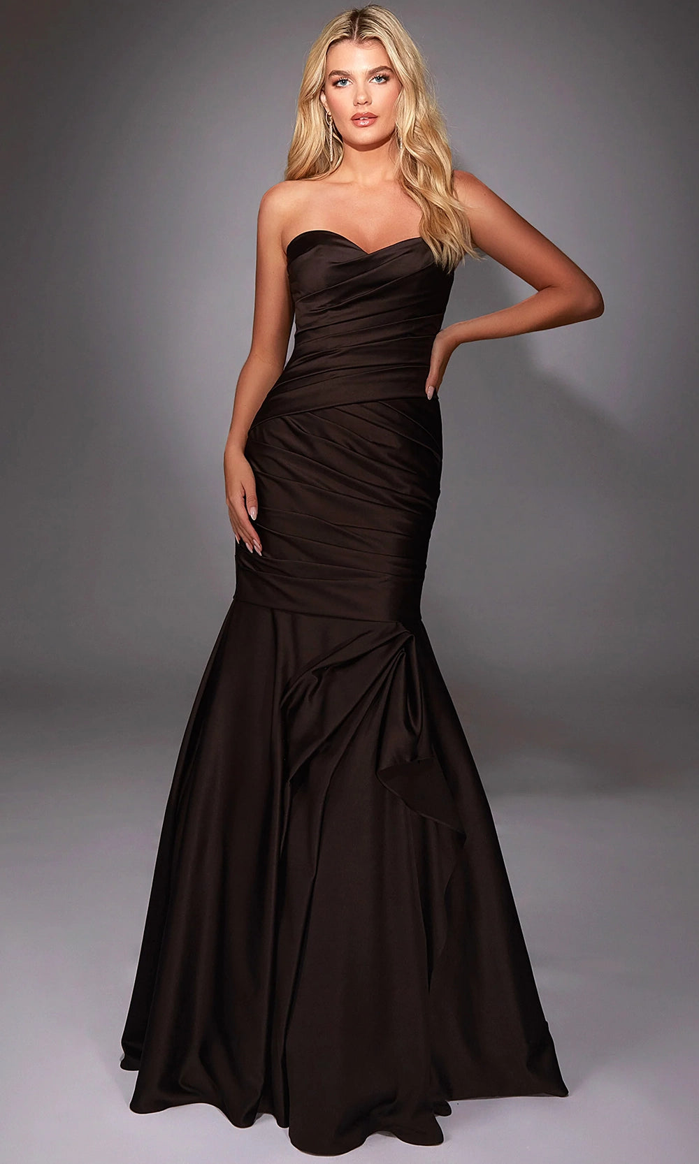 Alyce Paris 27836 - Strapless Ruched Mermaid Gown - back view