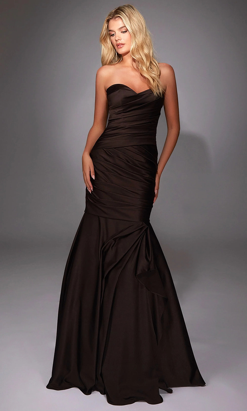 Alyce Paris 27836 - Strapless Ruched Mermaid Gown - view 4