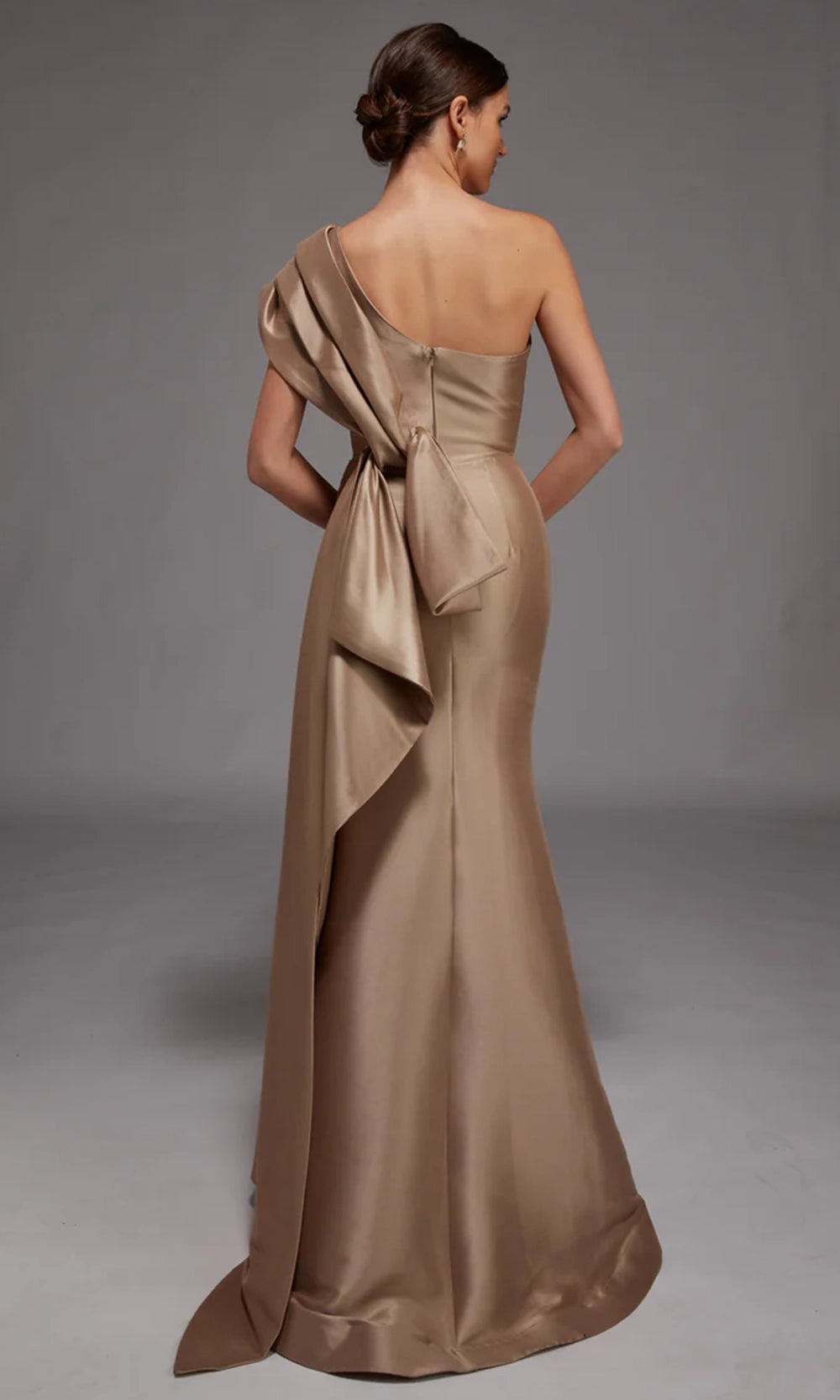 Alyce Paris 27838 - One Shoulder Draped Mermaid Gown - view 4