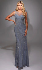 Alyce Paris 27846 - Beaded Illusion Keyhole Evening Gown - designer formal gown at Silhouette Dresses