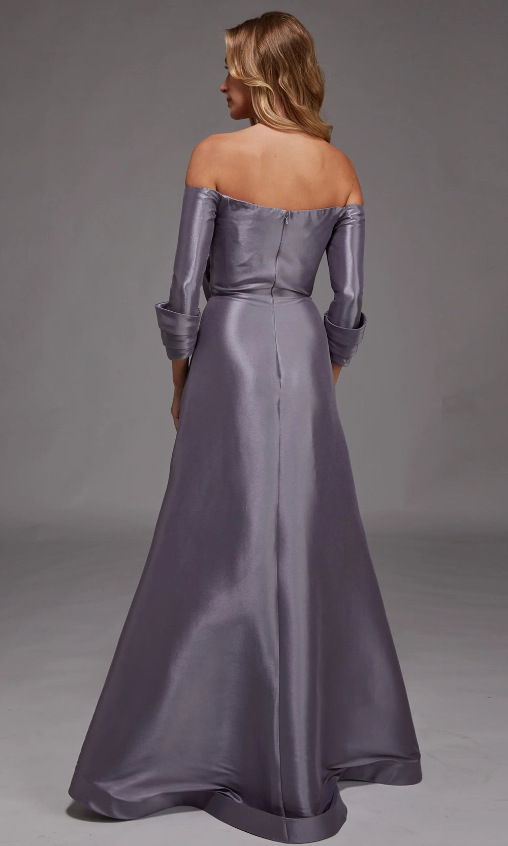 Alyce Paris 27859 - Off Shoulder Bow Waist Evening Gown - back view
