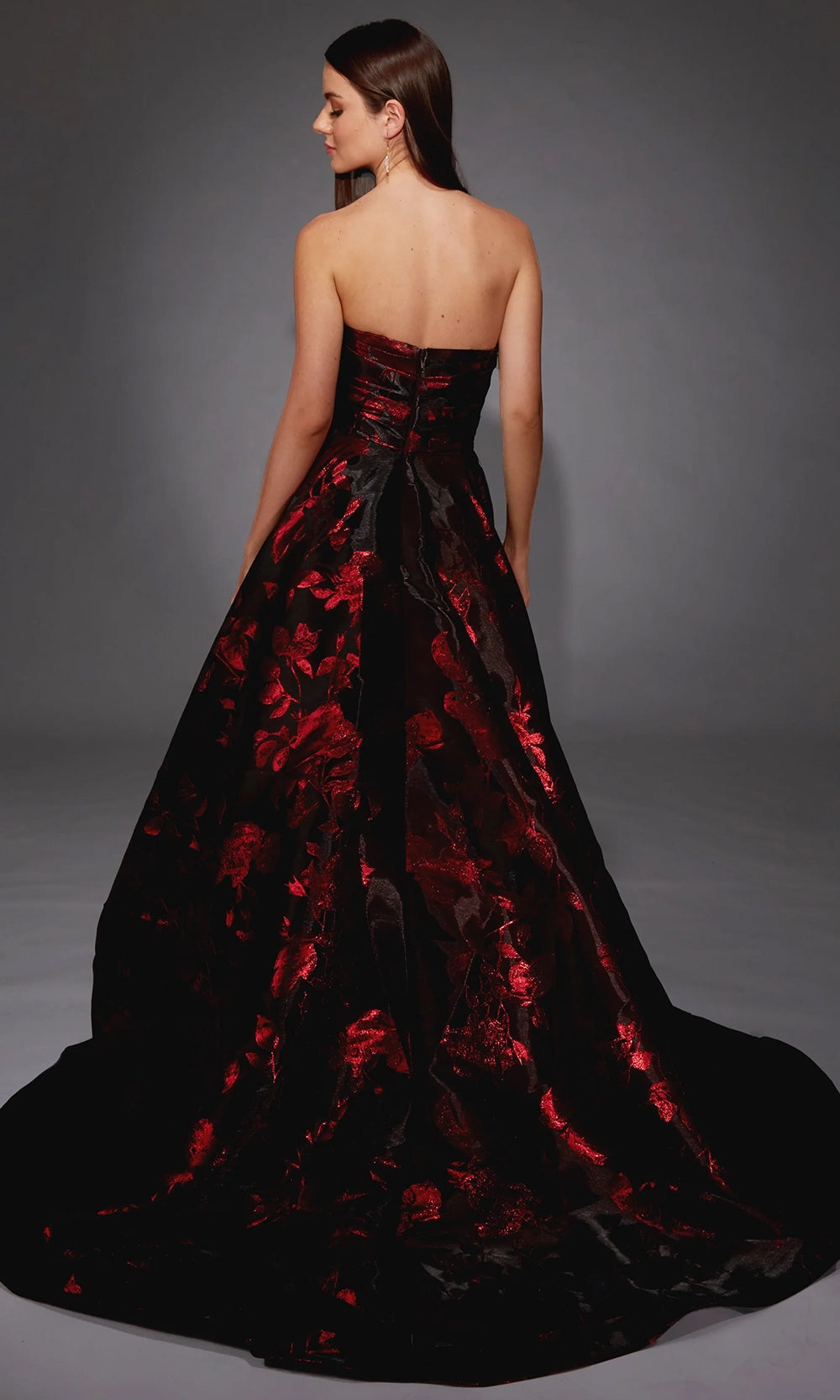 Alyce Paris 27862 - Strapless Ball Gown with Detachable Sleeves - detail view