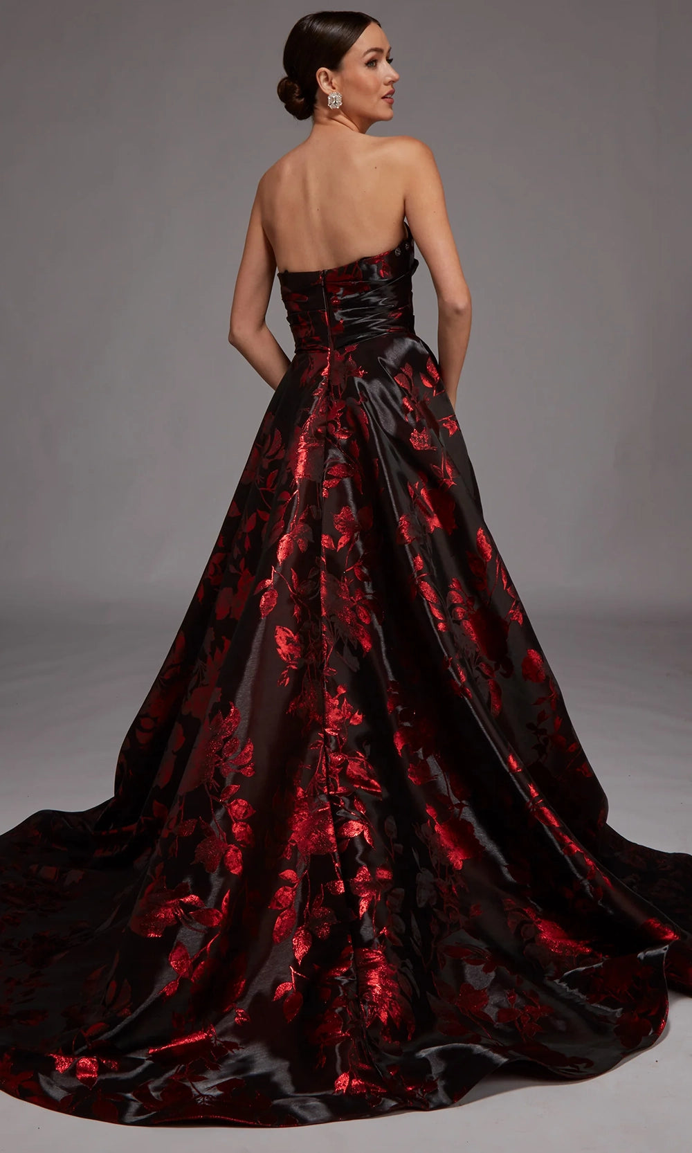 Alyce Paris 27862 - Strapless Ball Gown with Detachable Sleeves - view 5