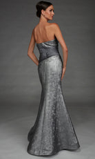Alyce Paris 27881 - Oversized Bow Sweetheart Jacquard Gown