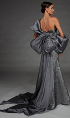 Alyce Paris 27881 - Oversized Bow Sweetheart Jacquard Gown