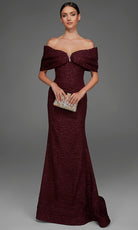 Alyce Paris 27894 - Floral Texture Sheath Evening Gown