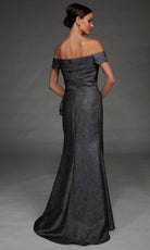 Alyce Paris 27900 - Off Shoulder Side Peplum Long Gown