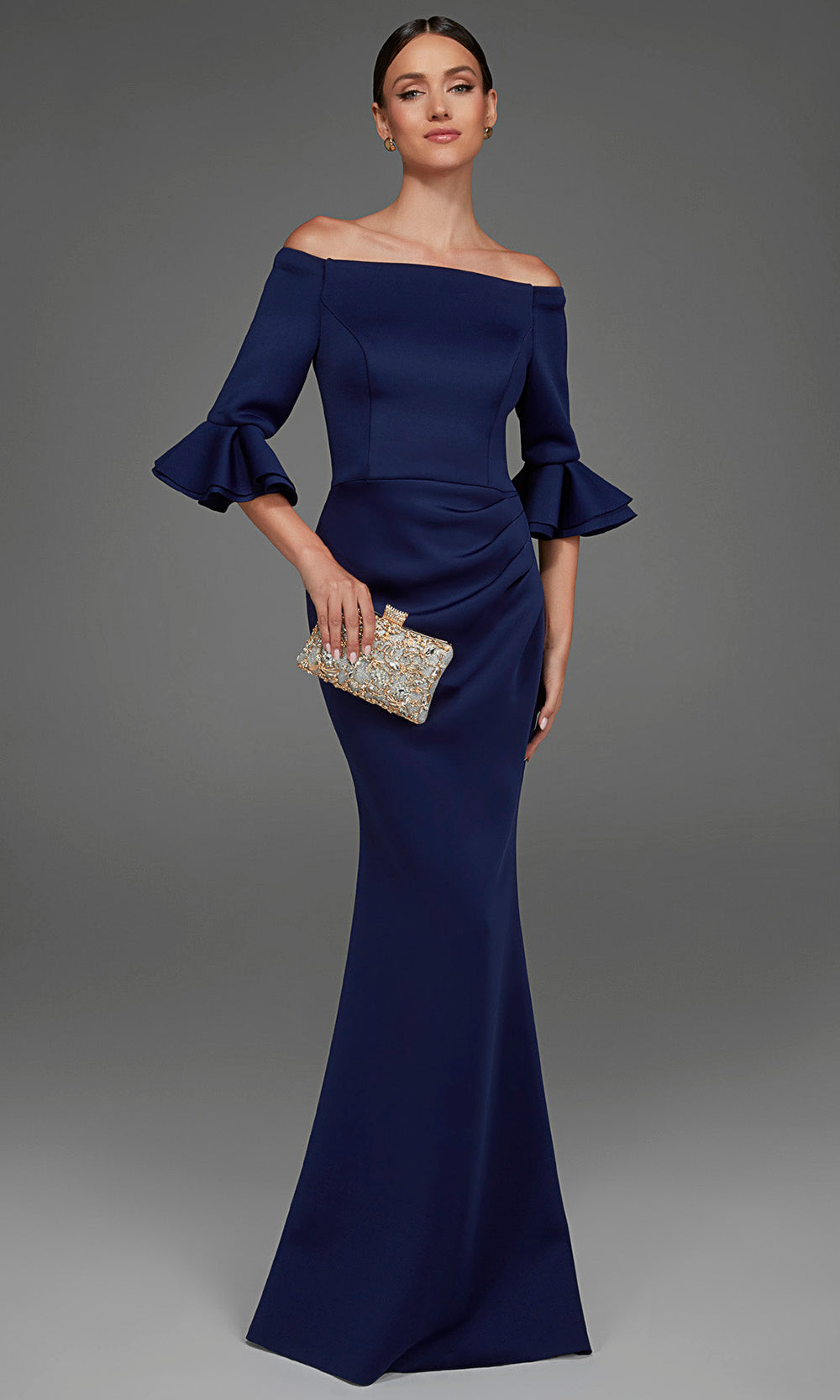 Alyce Paris 27905 - Straight Across Elegant Sheath Gown